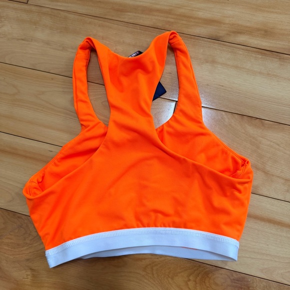 Ralph Lauren orange and white sports bra size XS - Picture 3 of 3